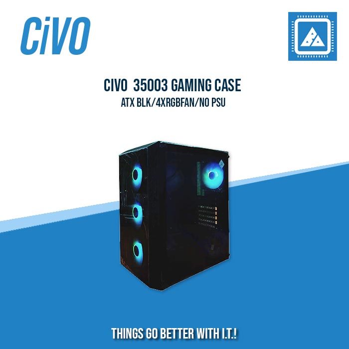 CIVO 35003 GAMING CASE | ATX BLK/4XRGBFAN/NO PSU CIVO 35003 GAMING CASE | ATX BLK/4XRGBFAN/NO PSU